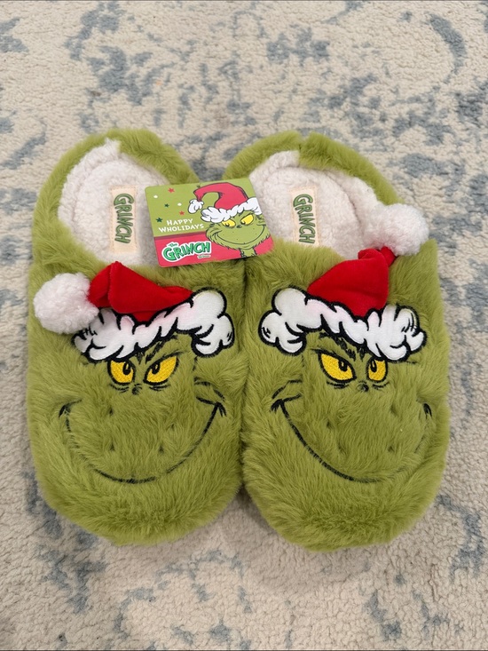 The Grinch Shoes - The Grinch Plush Women's Slippers - Green